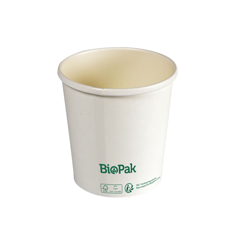 Duni Bowl Ronda SHORT Karton/PLA Weiß 480ml 97 x 97 x 100 mm
