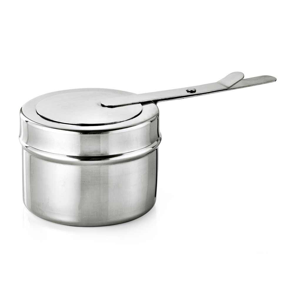 WAS Brennpastenbehälter Set, Ø 9 cm, Höhe 7 cm, Set á 6 Stück, Chromnickelstahl