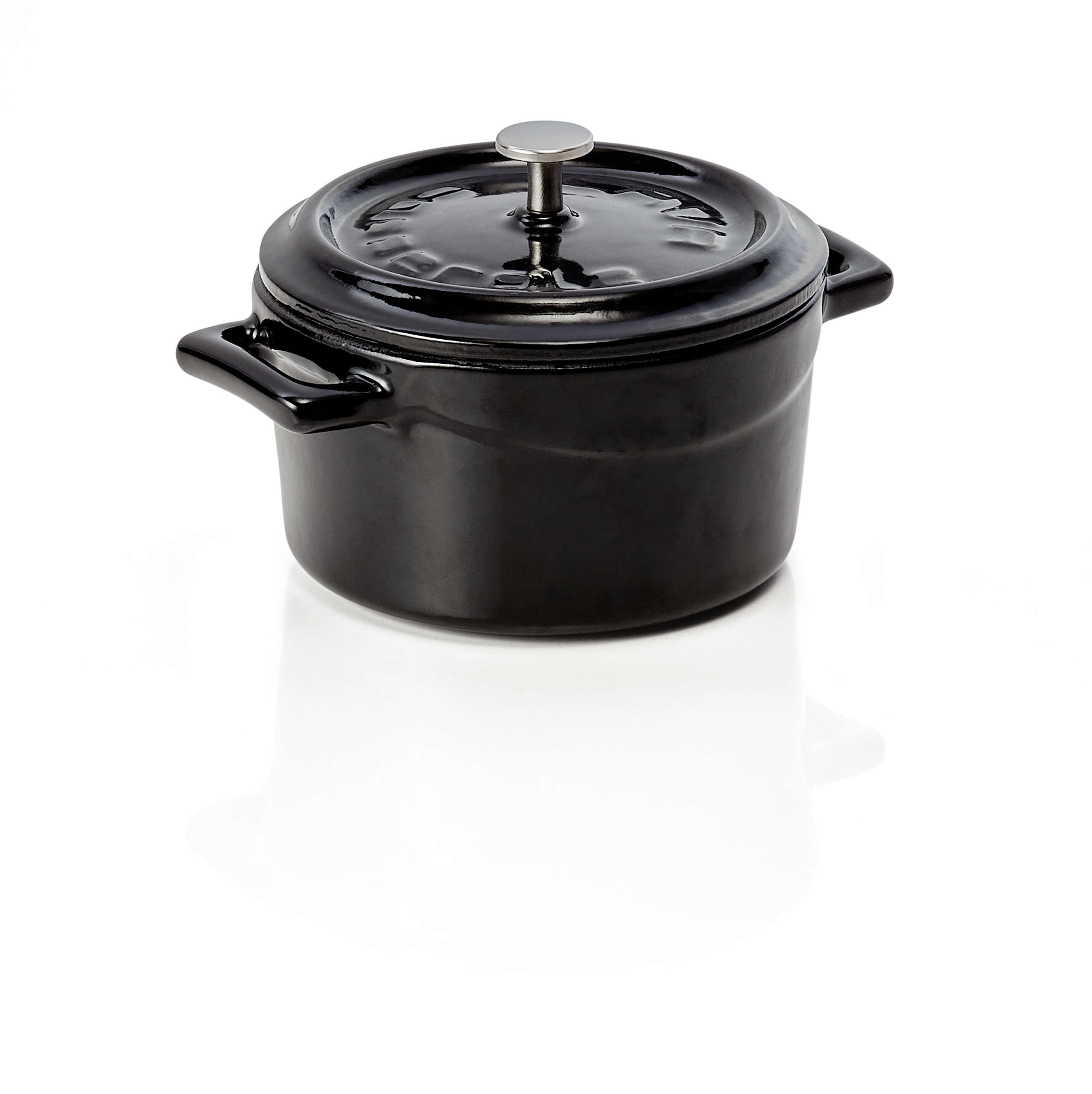 WAS Cocotte Ø oben 11 cm Höhe 6,0 cm schwarz Gusseisen