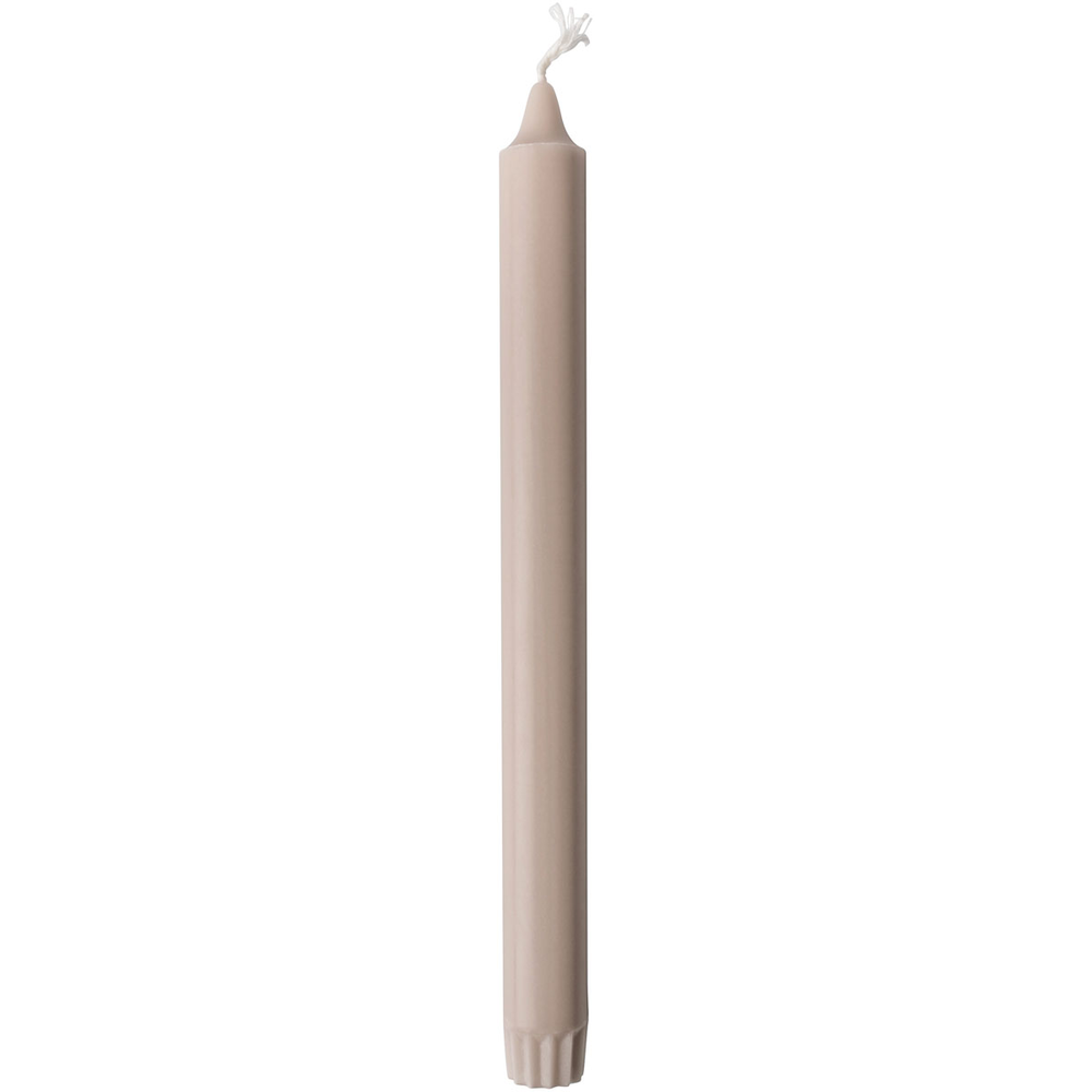 Duni Kronenkerzen 100% Stearin, 9h 250 x 22 mm greige