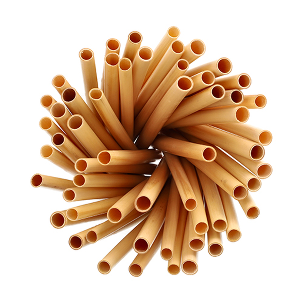 Papstar Cocktail Trinkhalme Schilf "pure" Ø 7 mm · 15 cm
