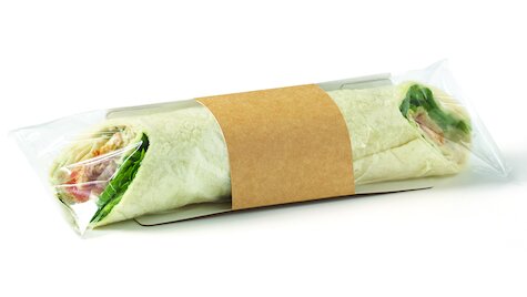 Pacovis Long Tortilla with Film, 293C, Kraft