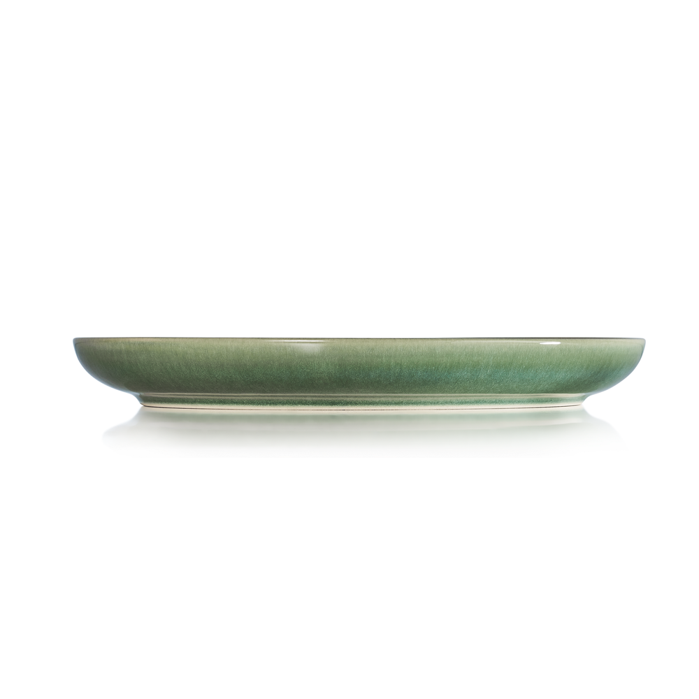 WAS Teller Set ROCKZZERO, flach, Ø 28 cm, Set á 6 Stück, myrtle green, Steinzeug
