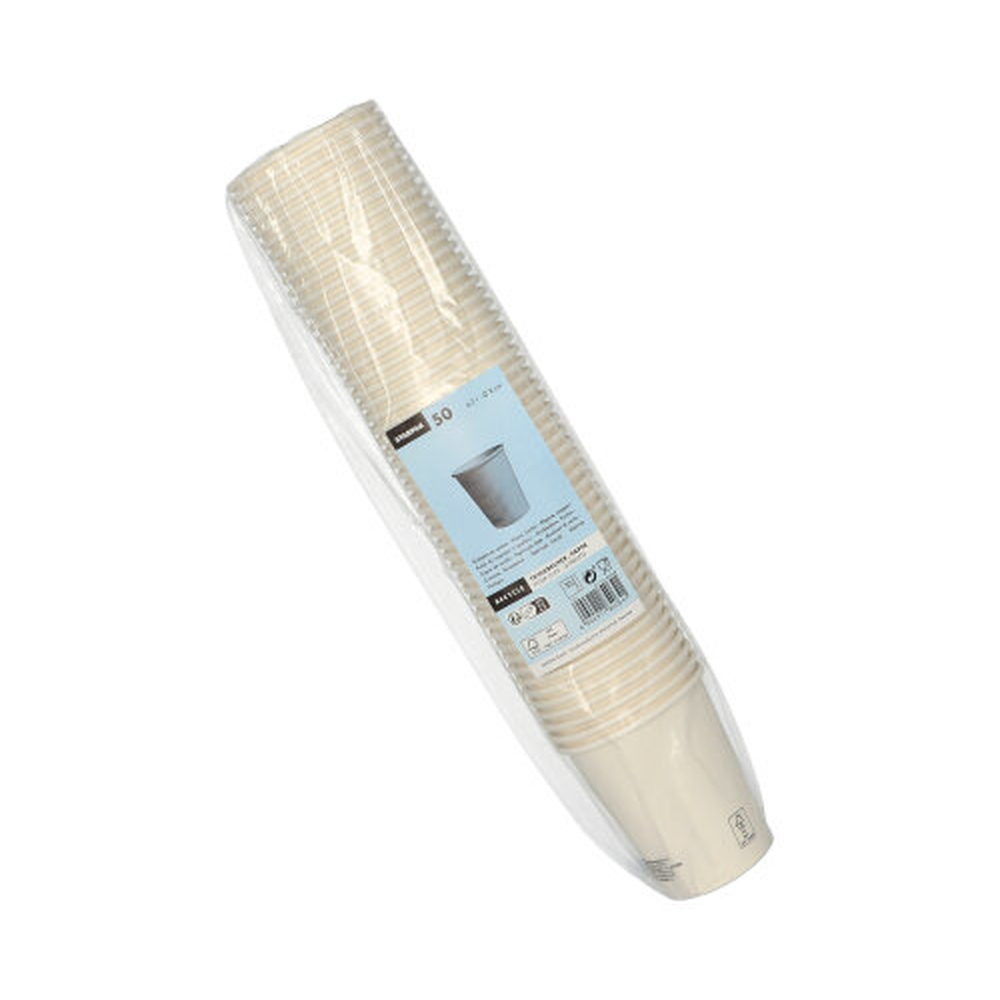 Papstar Trinkbecher, Pappe "To Go" 0,2 l Ø 8 cm · 9,2 cm weiss