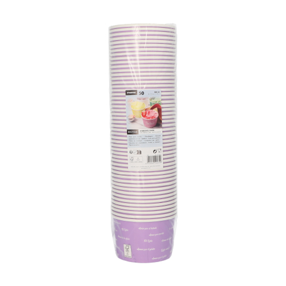 Papstar Eisbecher, Pappe rund 500 ml Ø 11,2 cm · 7,8 cm