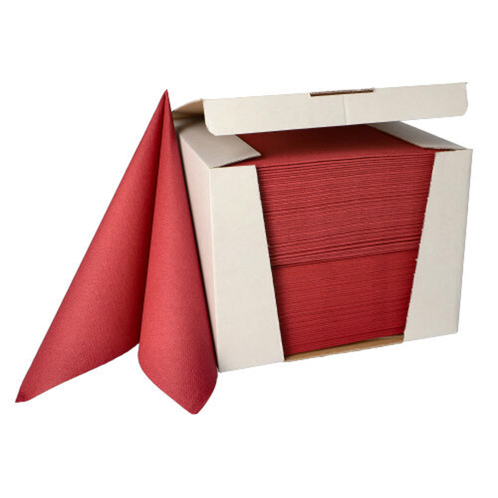 Papstar Servietten "ROYAL Collection" 1/4-Falz 40 cm x 40 cm bordeaux