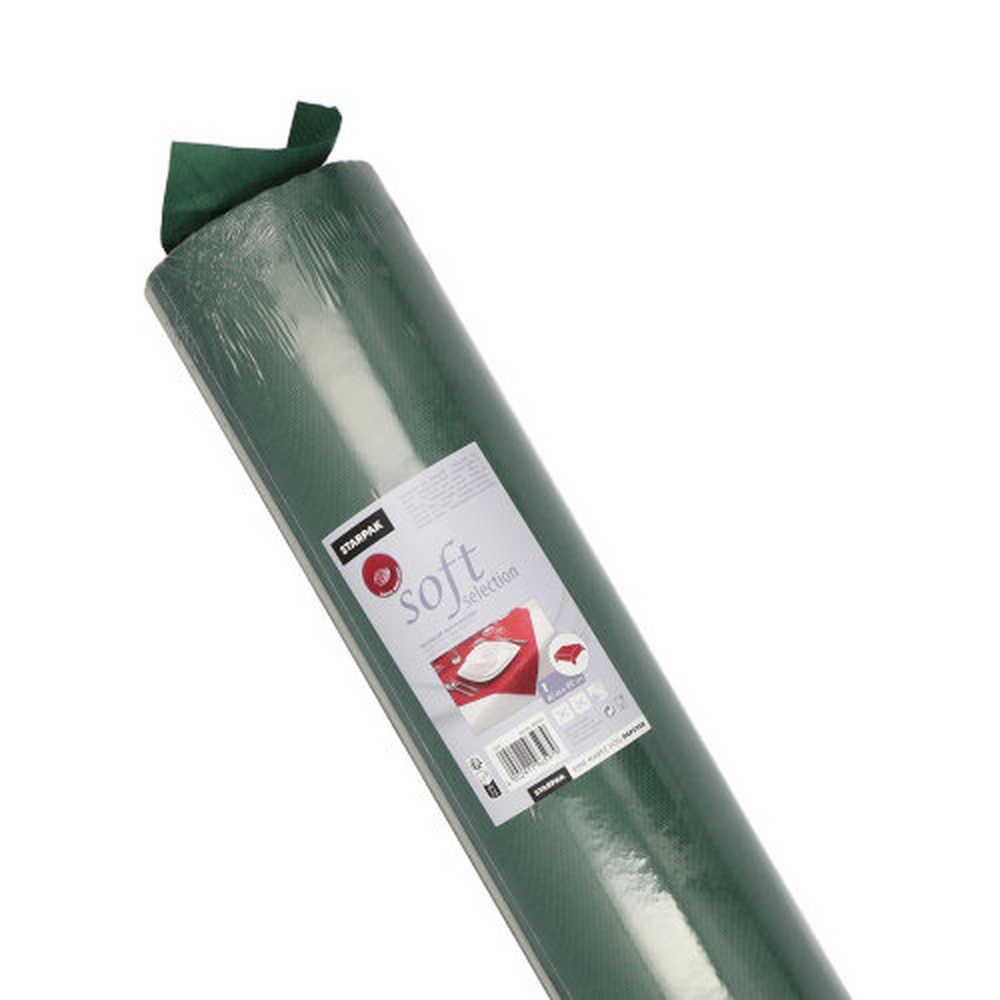 Papstar Tischdecke, stoffähnlich, Vlies "soft selection" 40 m x 0,9 m dunkelgrün