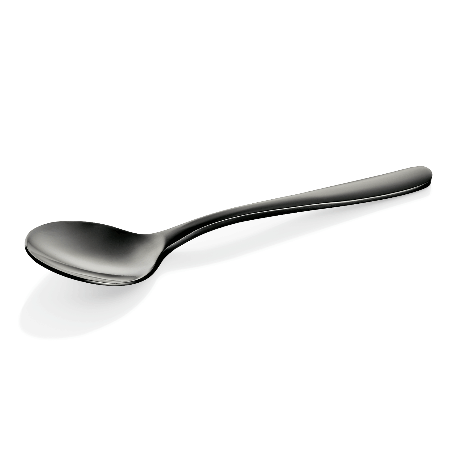 WAS Kaffeelöffel Liselle-Elegance, Chromstahl mit schwarz glänzender PVD Beschic