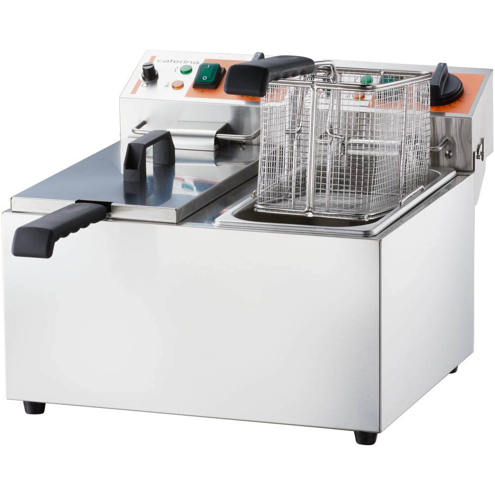 Stalgast Doppel-Fritteuse CATERINA, 2x 8 Liter, 585x430x265 mm (BxTxH), 2x 3 kW 