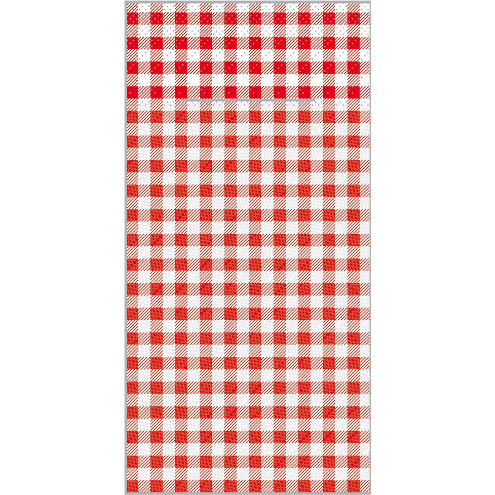 Mank Pocket-Napkins Robin rot 40 x 40 cm 1/8 Falz