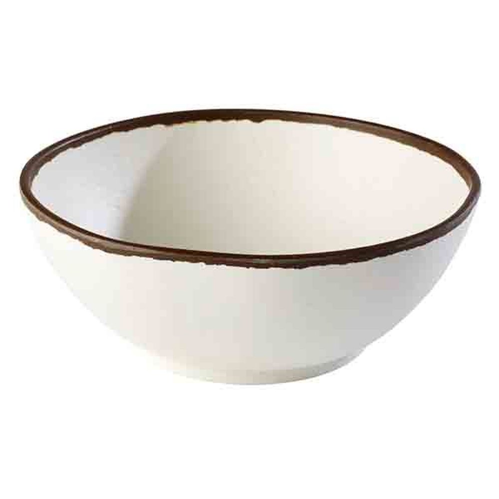 APS Schale -CROCKER- Ø 21 cm, H: 8 cm, 1,45 Liter , Melamin, creme