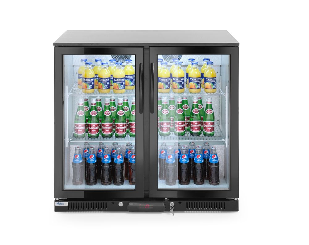 Hendi Bar Kühlschrank, doppeltürig 198L, Arktic, 220-240V/160W, 900x540x(H)890mm