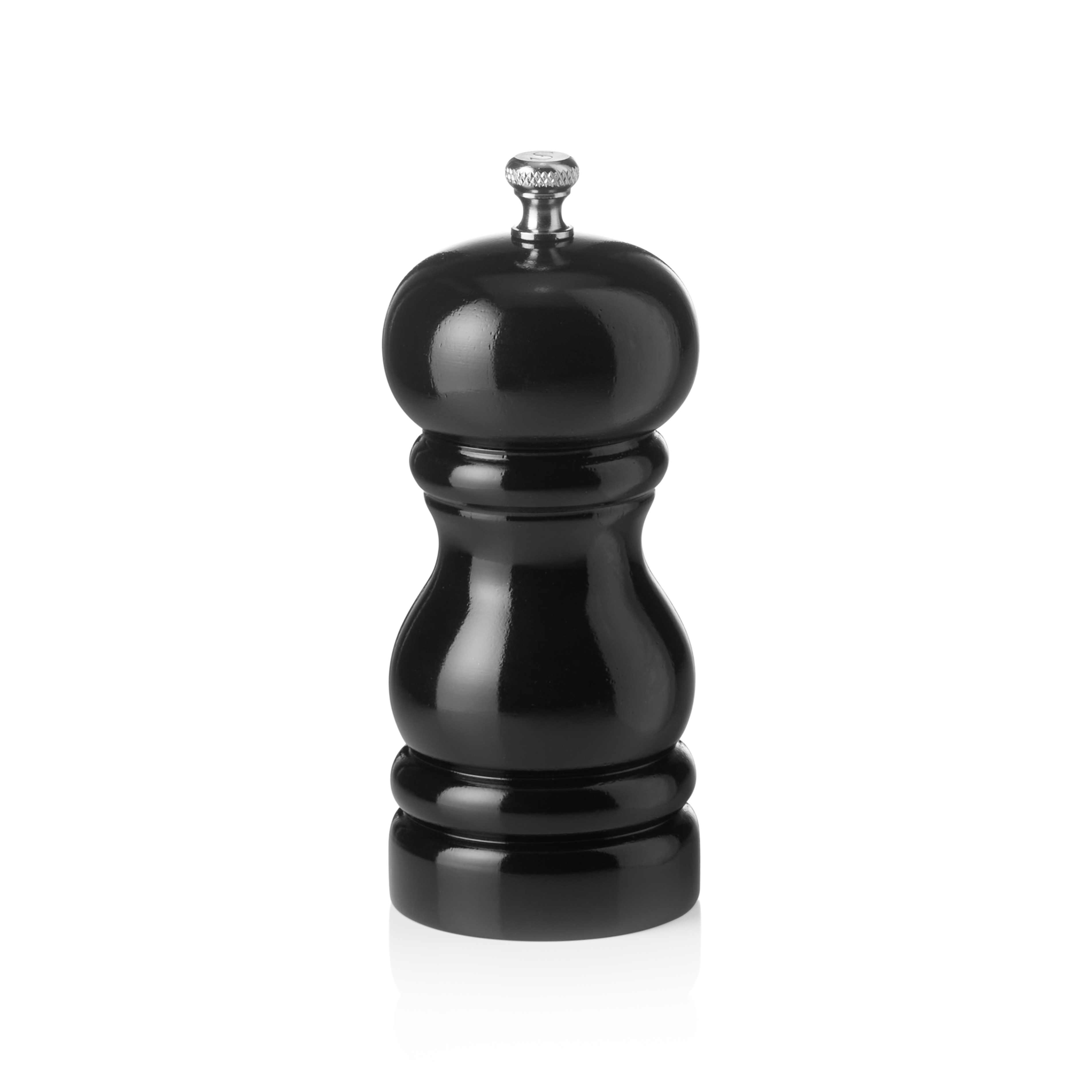 WAS Salzmühle mit Keramikmahlwerk CLASSIC MILL, Höhe 11 cm, schwarz glänzend, Ho