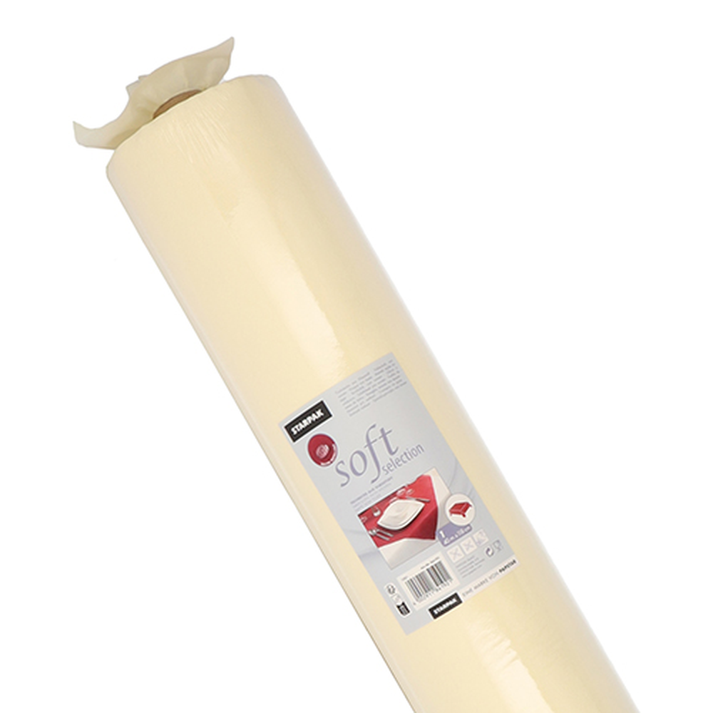 Papstar Tischdecke, stoffähnlich, Vlies "soft selection" 40 m x 1,18 m creme
