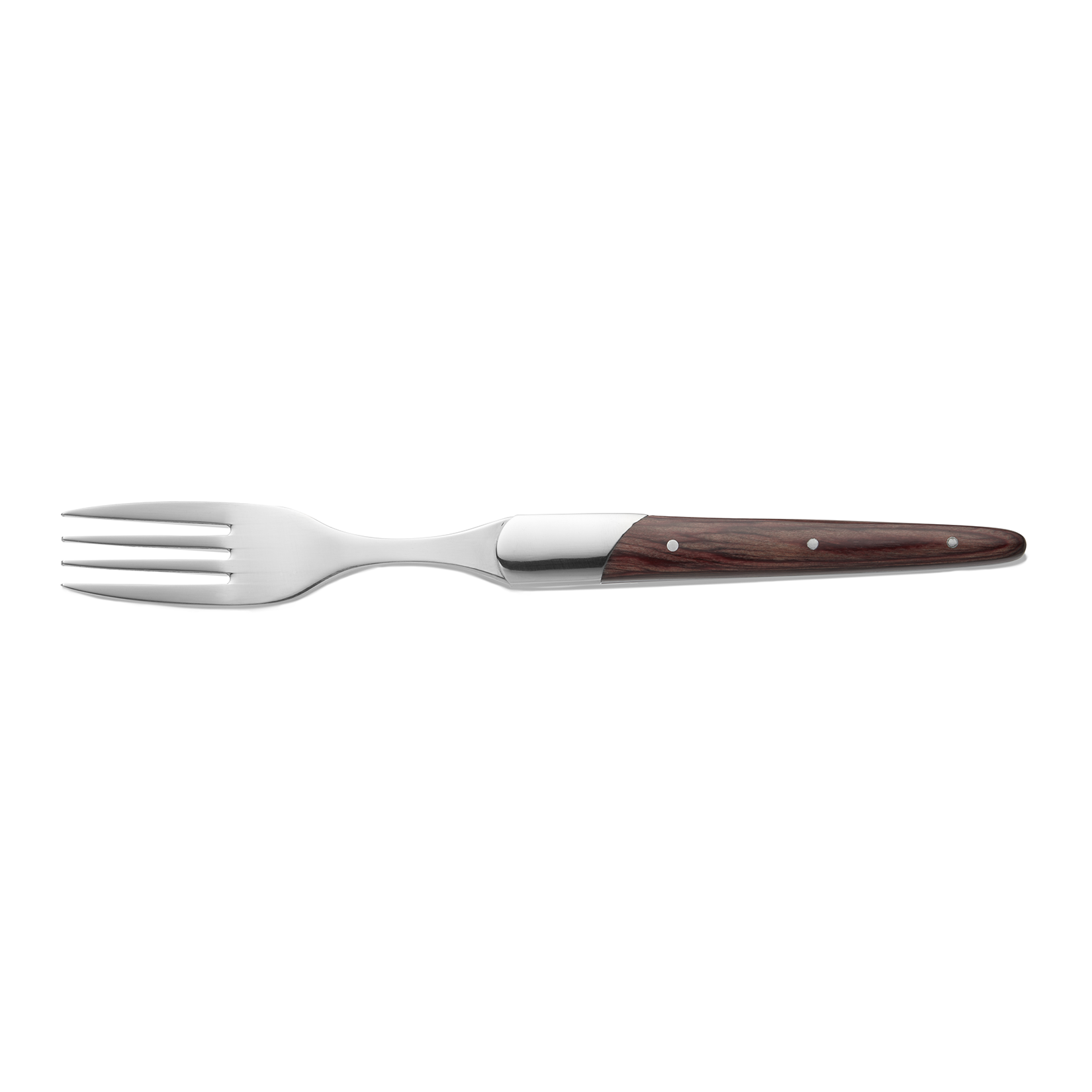 WAS Steakgabel Set CARLOS mit rotem Pakkaholzgriff, 22,5 cm, Set á 6 Stück, Klin