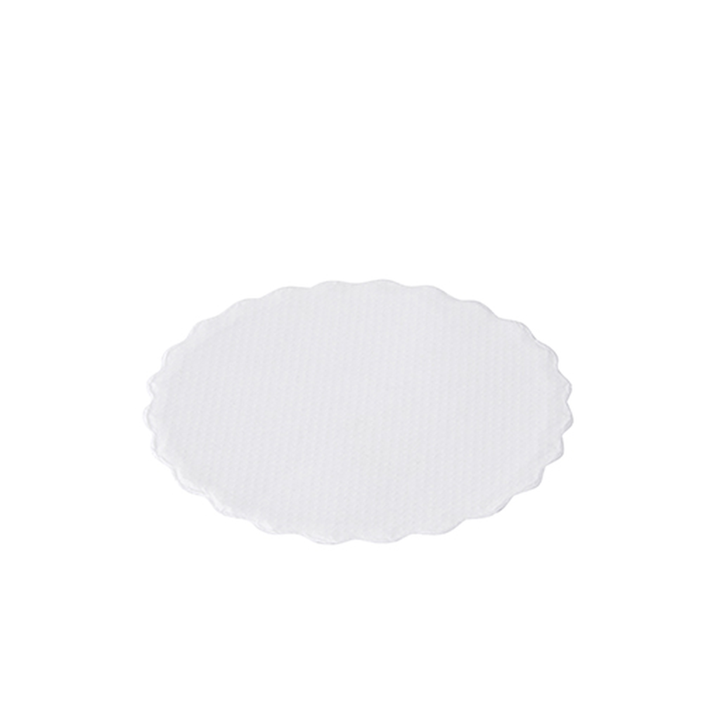 Papstar Tropfdeckchen rund Ø 8,5 cm weiss