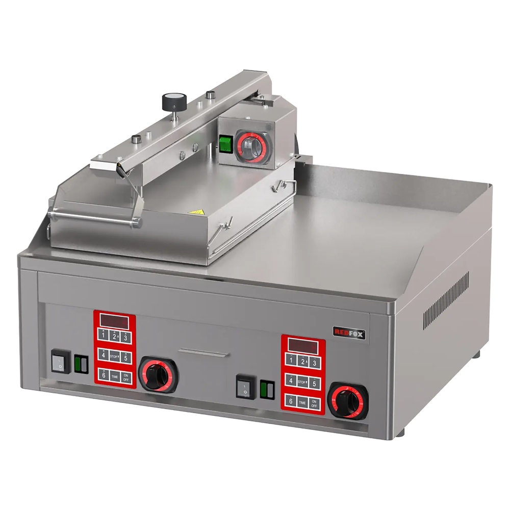 RM Gastro Halbautomatischer Steakgrill DURABLE CHROM / REDFOX - KDA 63 ED