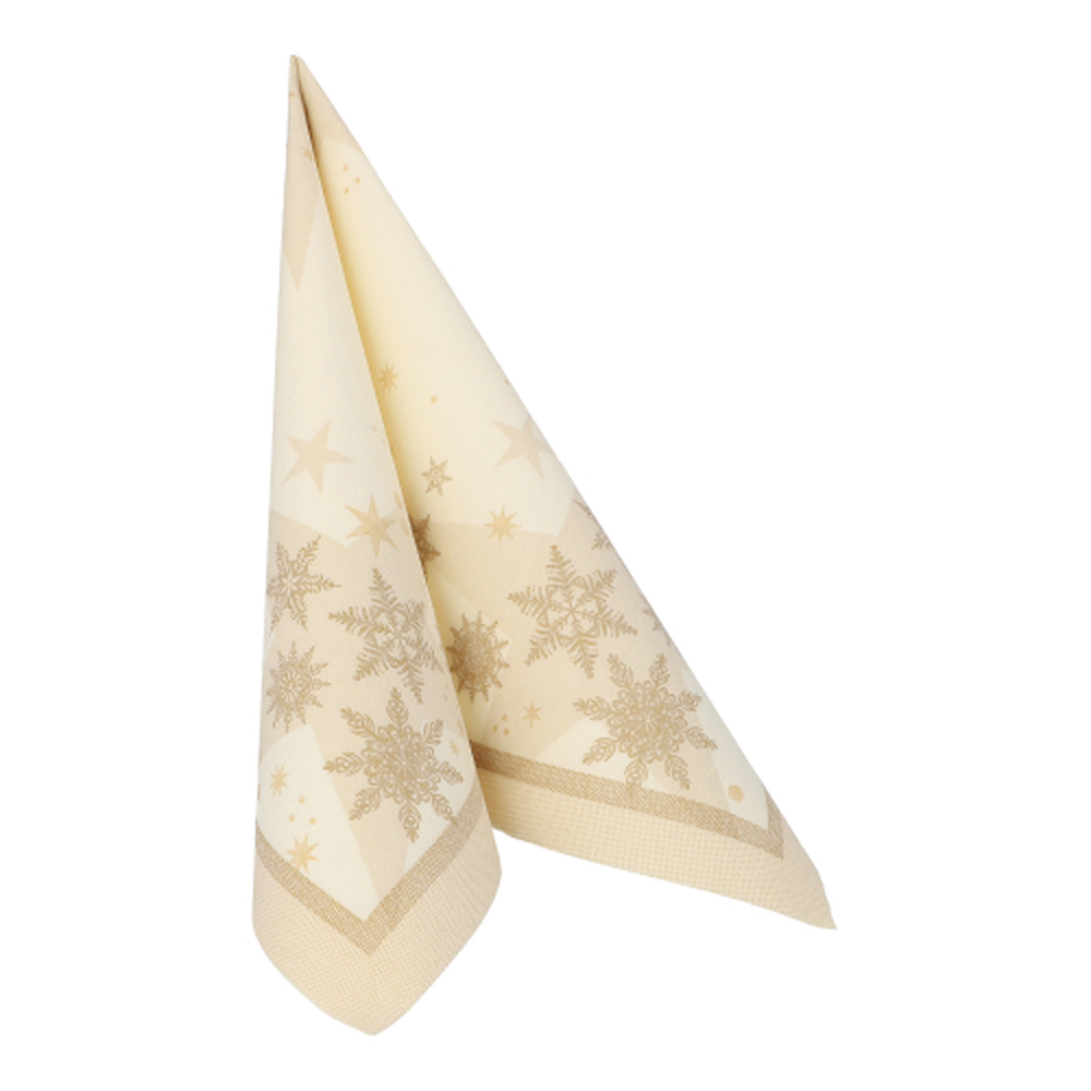 PAPSTAR Servietten ROYAL Collection 1/4-Falz 40 cm x 40 cm champagner Sta