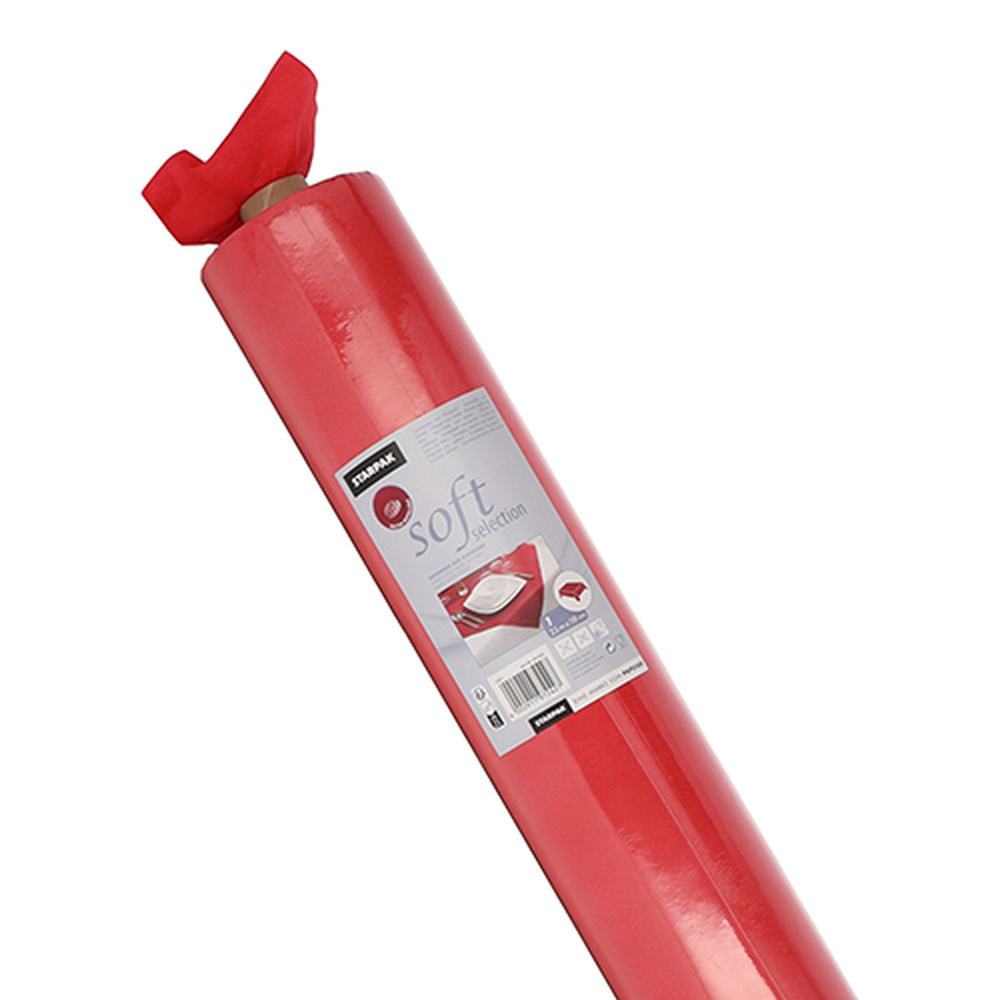 Papstar Tischdecke, stoffähnlich, Vlies "soft selection" 25 m x 1,18 m rot