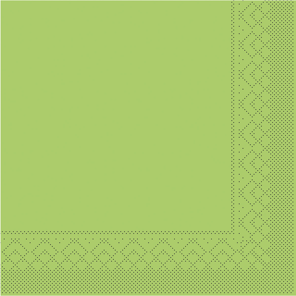 Mank Serviette Basic kiwi 33 x 33 cm 1/4 Falz