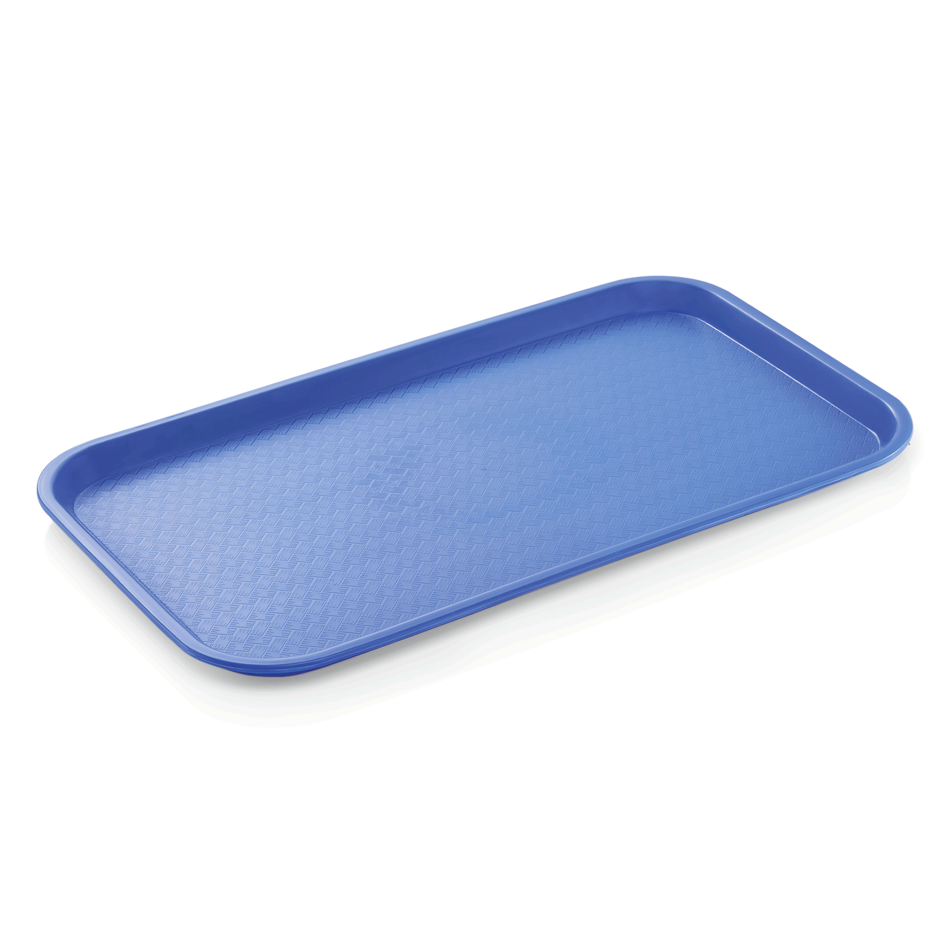 WAS Fast Food Tablett GN 1/1, 53 x 32,5 x 2 cm, blau Polypropylen