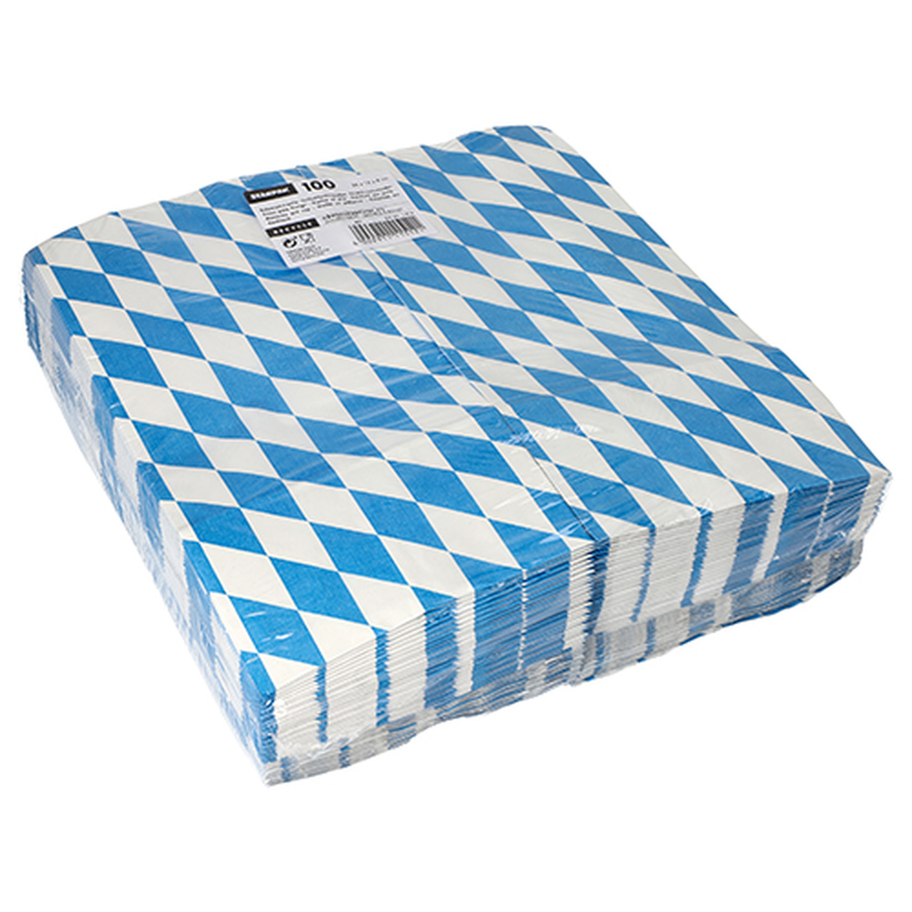 PAPSTAR Hähnchenbeutel, Papier mit Alu-Einlage 28 cm x 13 cm x 8 cm Bayrisc