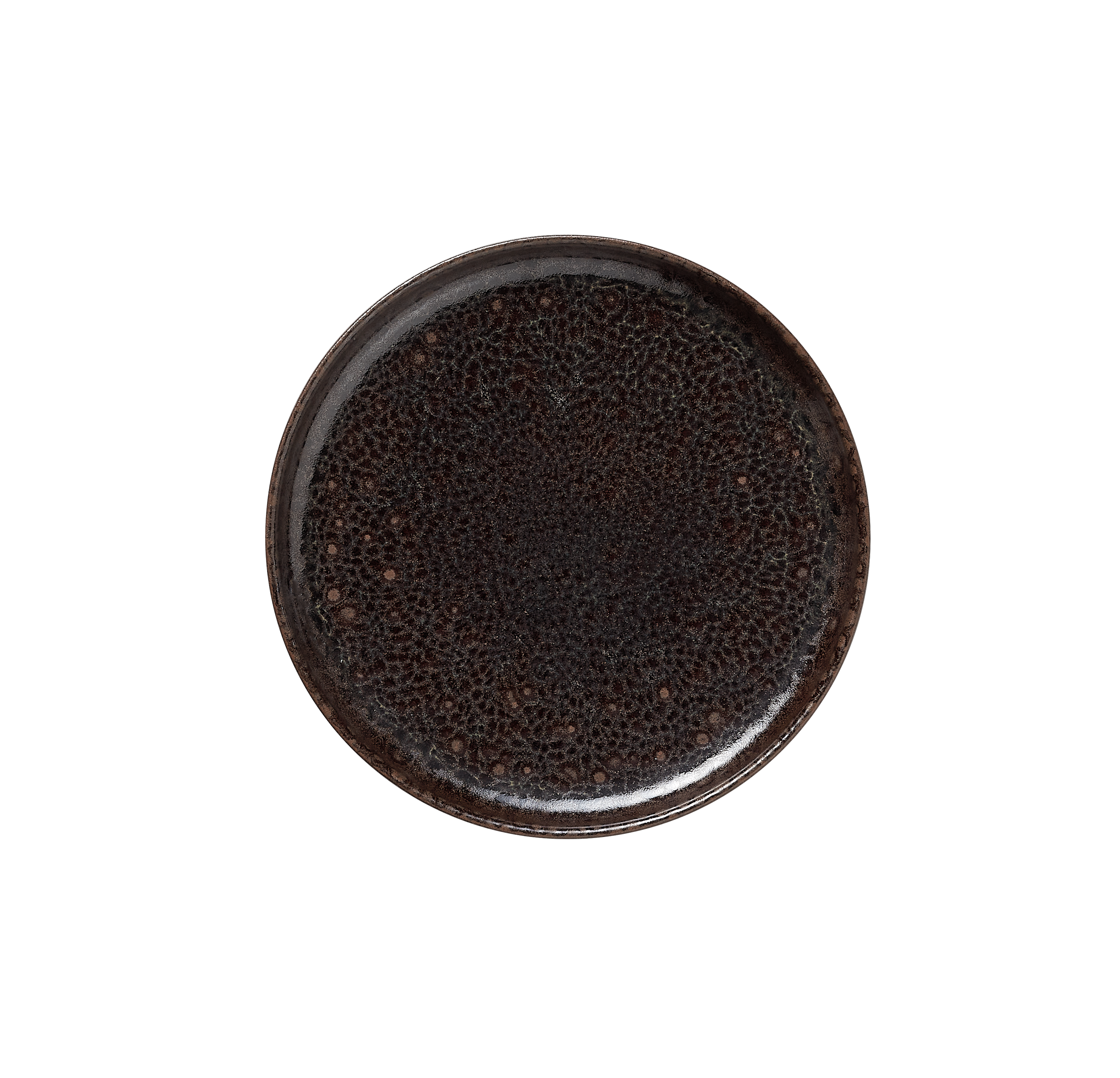 WAS Teller Set ROCKZZERO, flach, Ø 17,5 cm, Set á 6 Stück, metallic brown, Stein