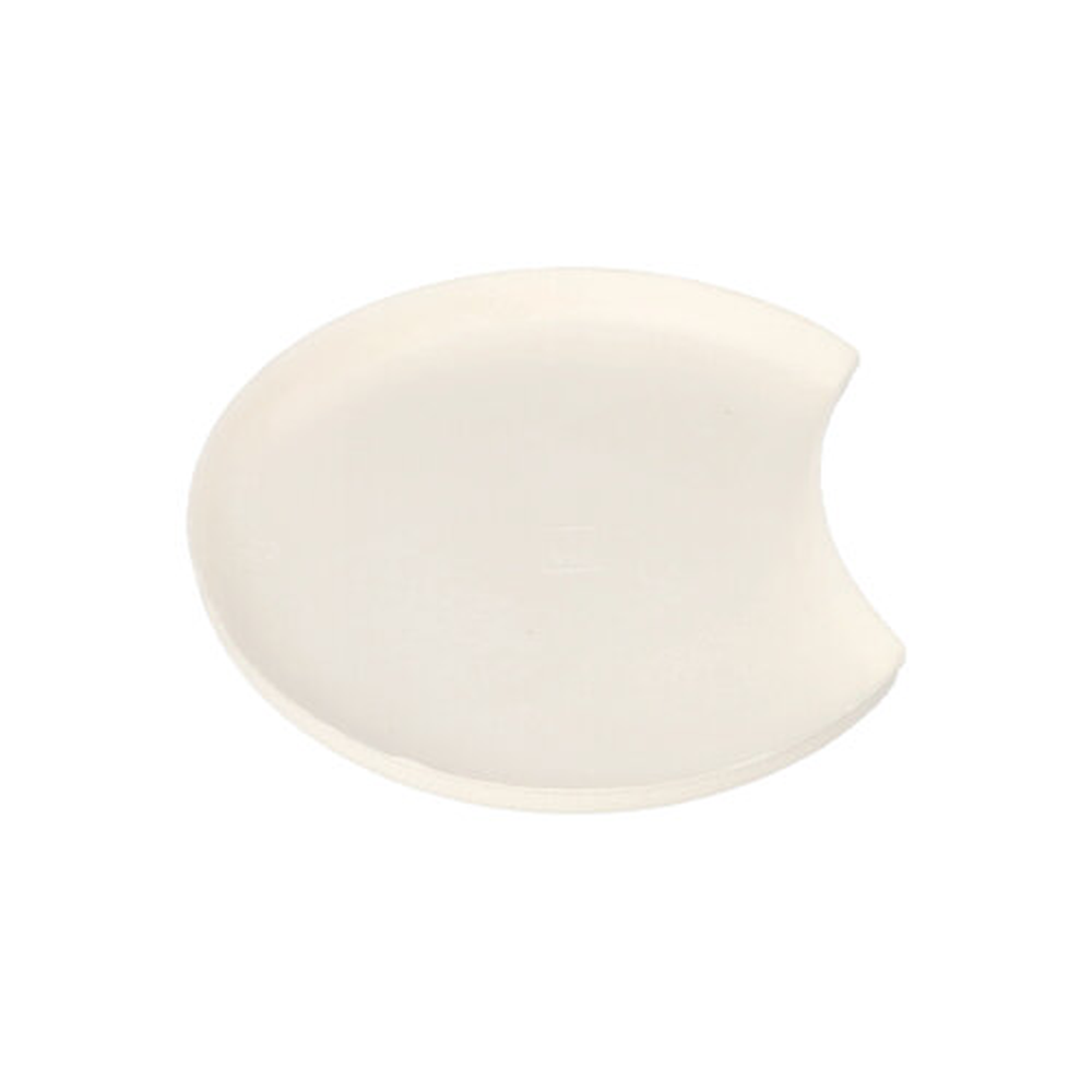 Papstar Teller Zuckerrohr "pure" Halbmond Ø 12 cm · 1 cm weiss "Cella"