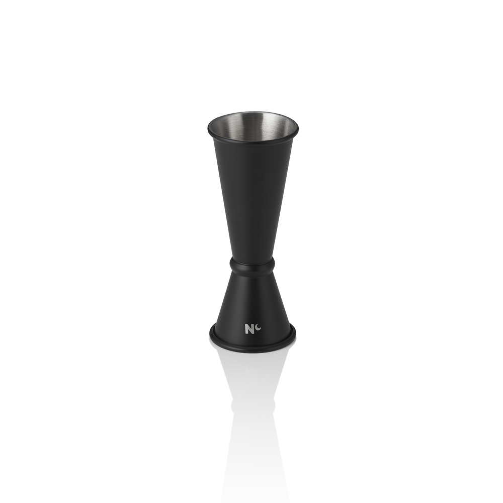 WAS Jigger Japanese Style NOCTURN, 2,5/5 cl, Ø 4,5 cm, Höhe 11 cm, schwarz matt,