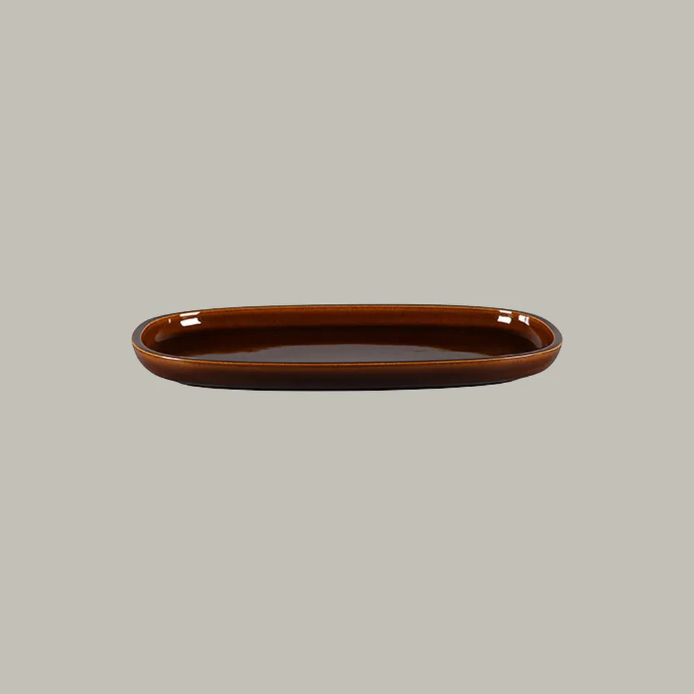 RAK Platte oval - honey Serie: Ease L 30.2 cm / W 20 cm / Ht. 2.5 cm