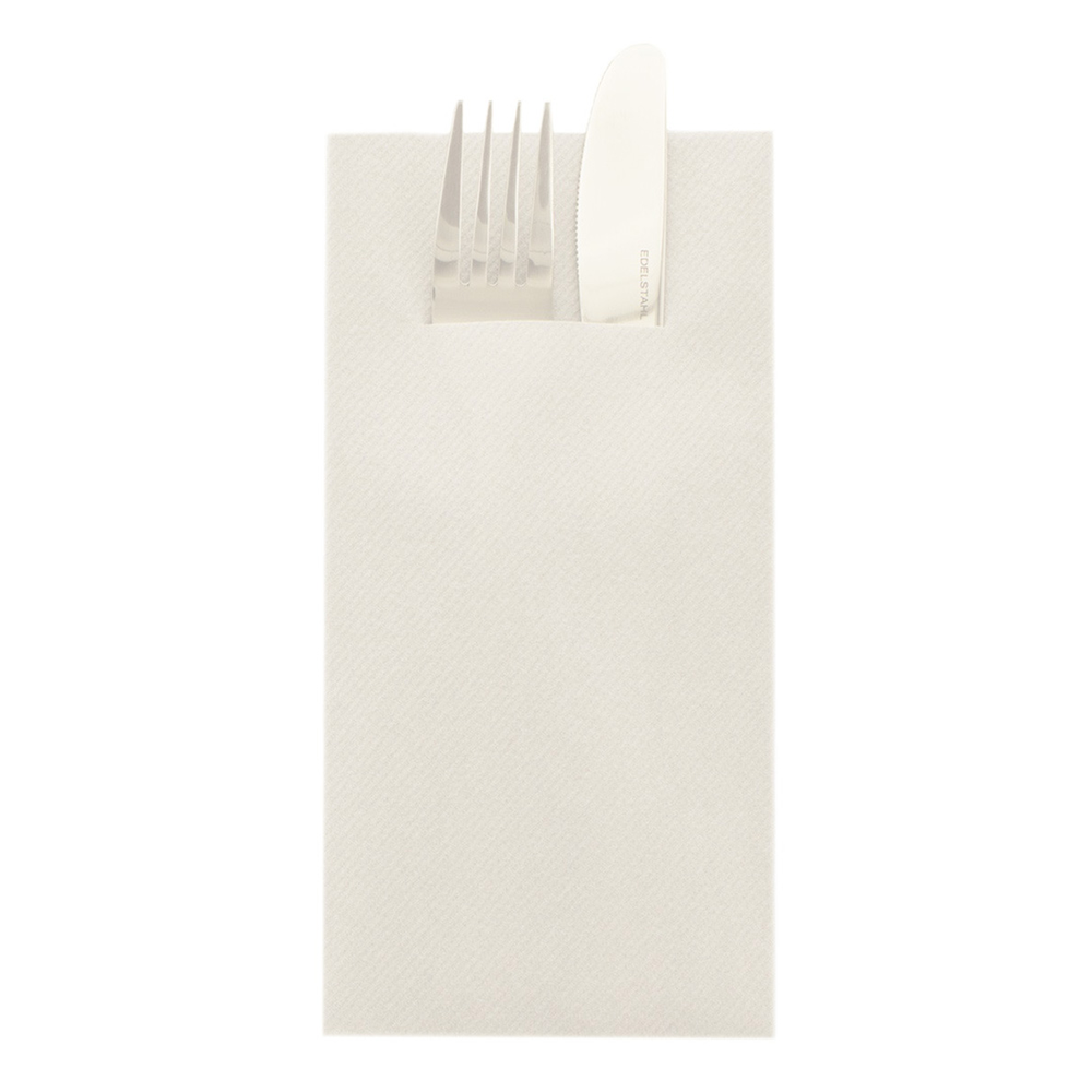 Mank Pocket-Napkins Basic pebble stone 40 x 40 cm 1/8 Falz