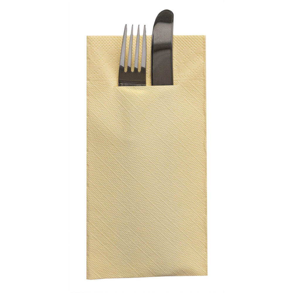 Mank Pocket-Napkins Basic champagner 40 x 40 cm 1/8 Falz