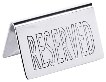 Contacto Tischschild RESERVED