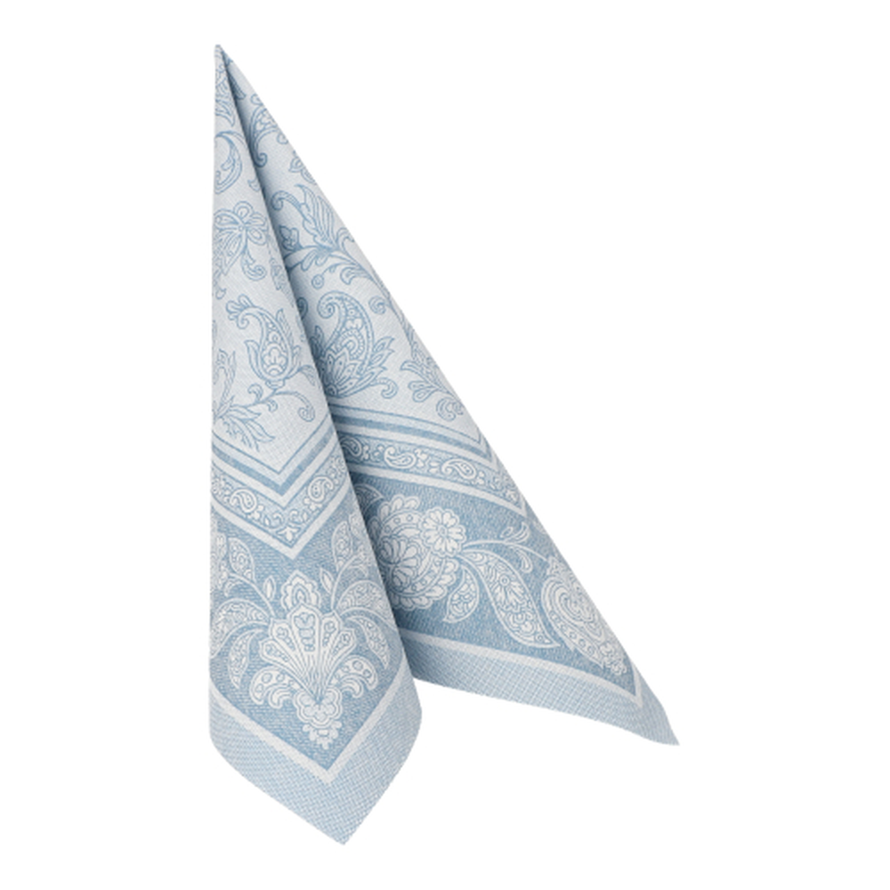 PAPSTAR Servietten ROYAL Collection 1/4-Falz 40 cm x 40 cm arktikblau Orn