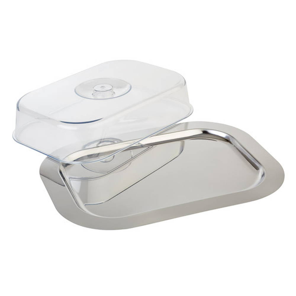 APS Tablett mit Haube -FINESSE- 42 x 31 cm , 18/0 Edelstahl