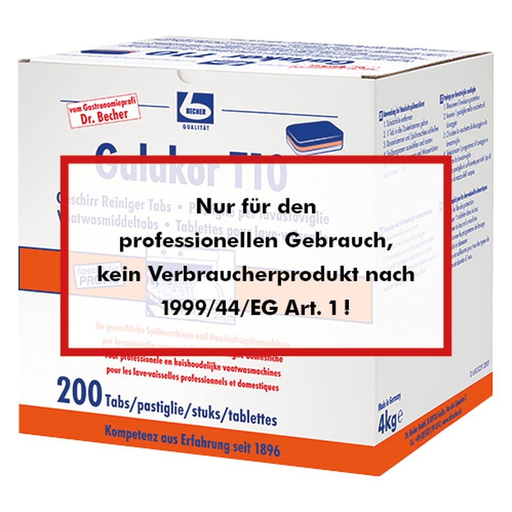 Papstar "Dr. Becher" Galakor T10 Geschirr Reiniger Tabs 4 KG