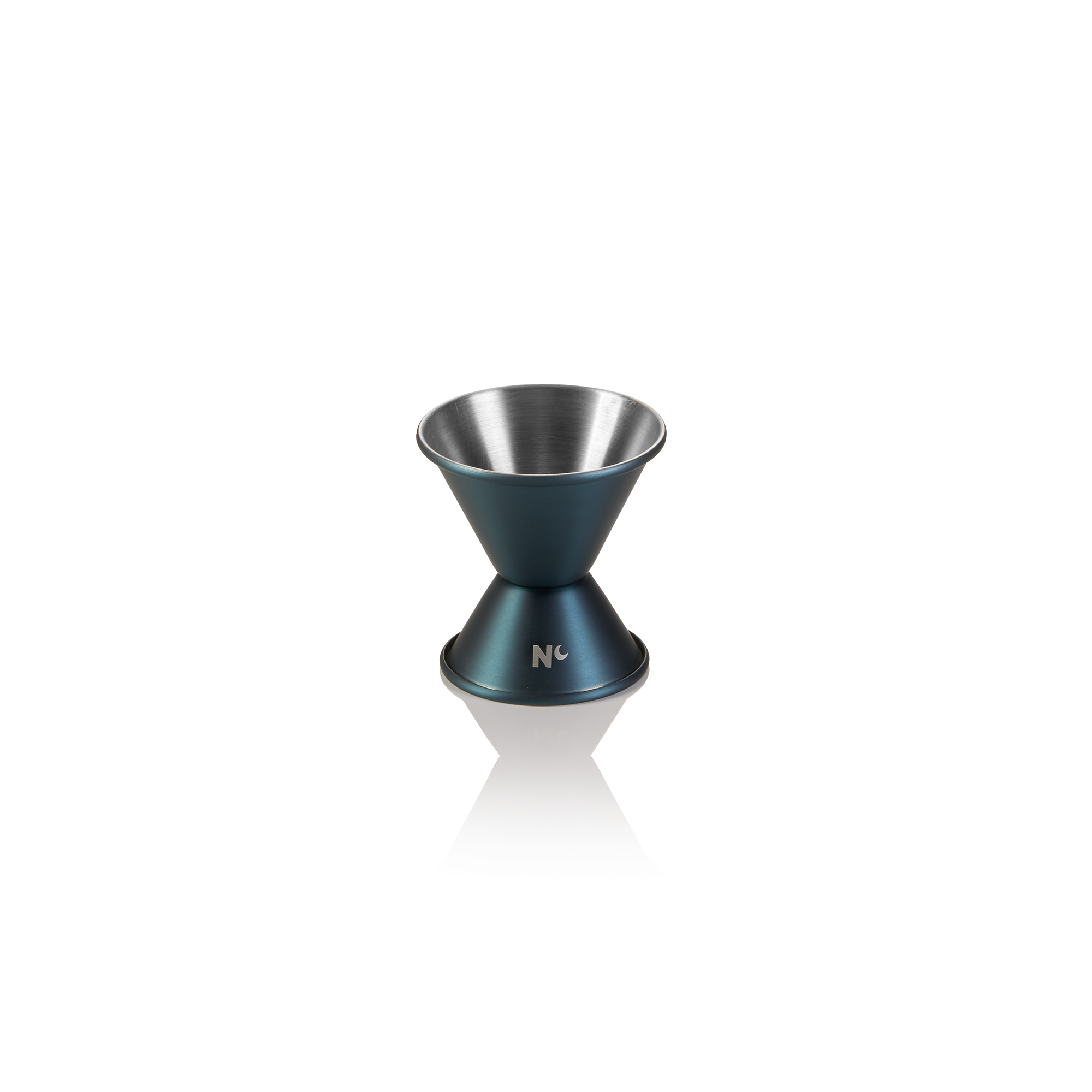 WAS Jigger NOCTURN, 2/4 cl, Ø 4,5 cm, Höhe 6 cm, blau matt - HLC, Chromnickelsta