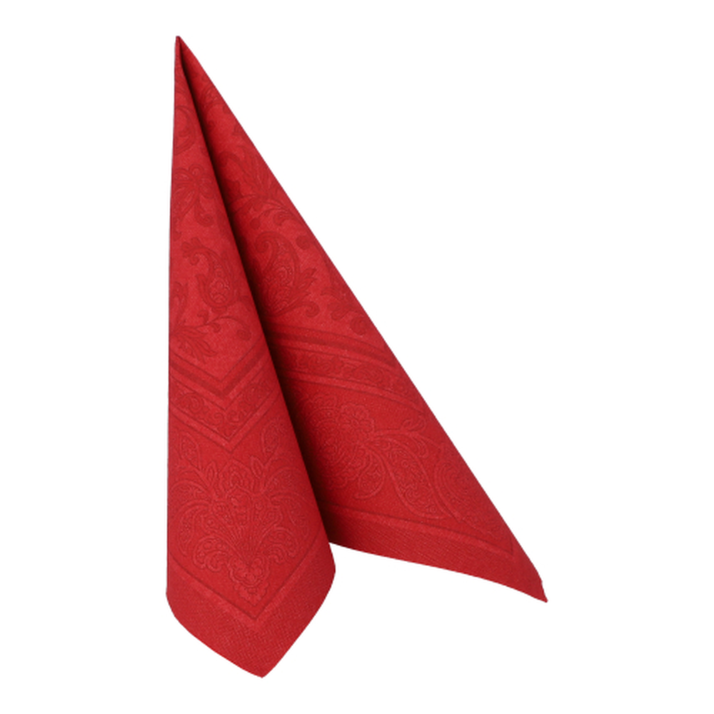 PAPSTAR Servietten ROYAL Collection 1/4-Falz 40 cm x 40 cm bordeaux Ornam