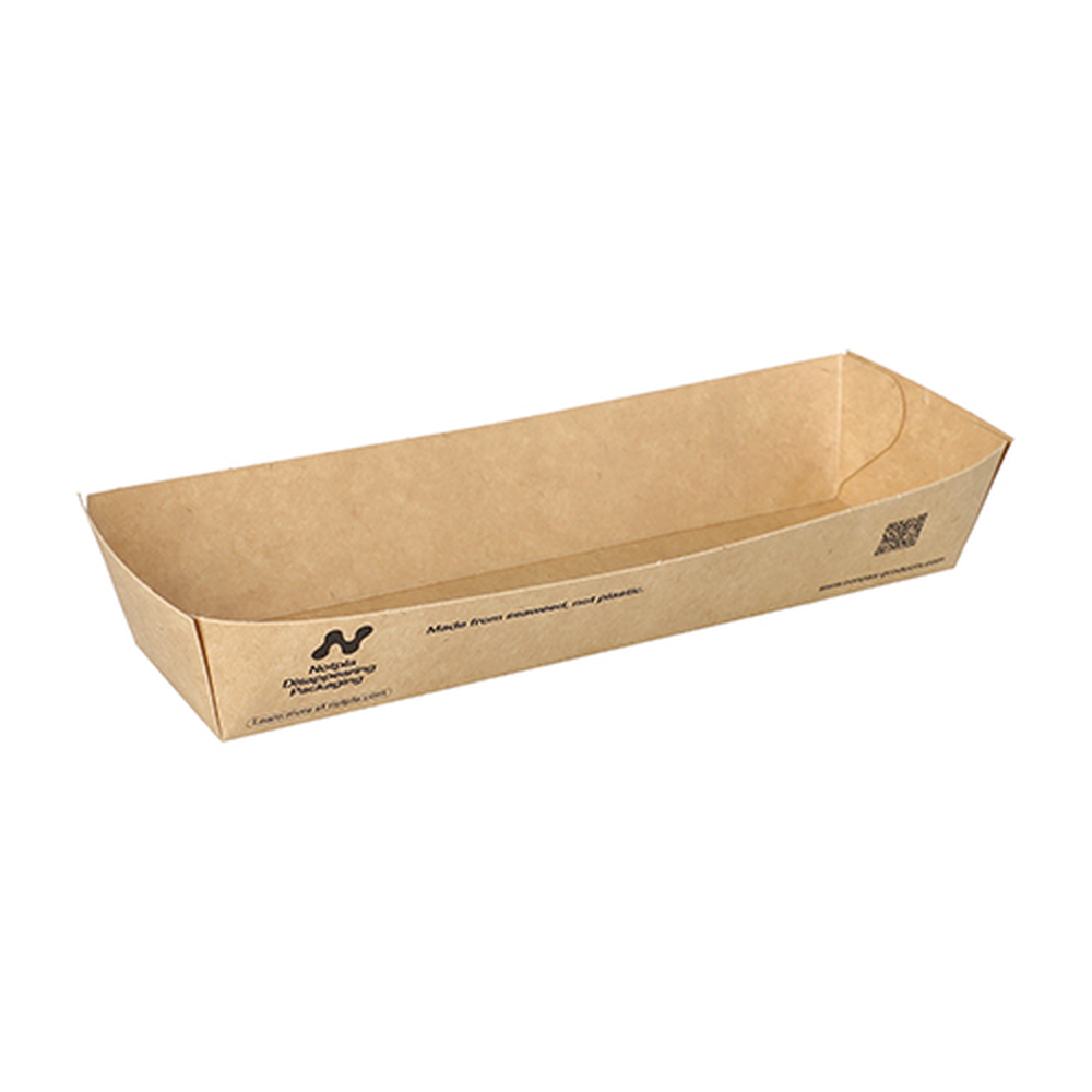 Papstar Snacktrays, Pappe "NOTPLA" 3,5 cm x 5 cm x 18,5 cm braun