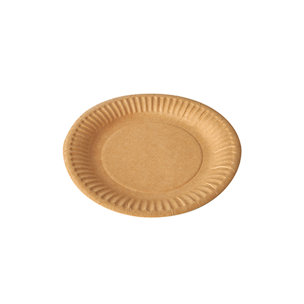 Papstar Teller, Pappe "pure" rund Ø 15 cm braun
