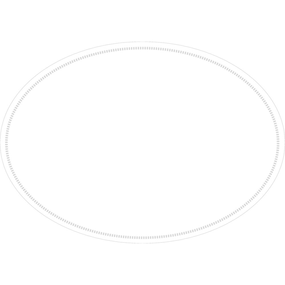 Mank Deckchen Basic weiss 240 x 170 mm, oval