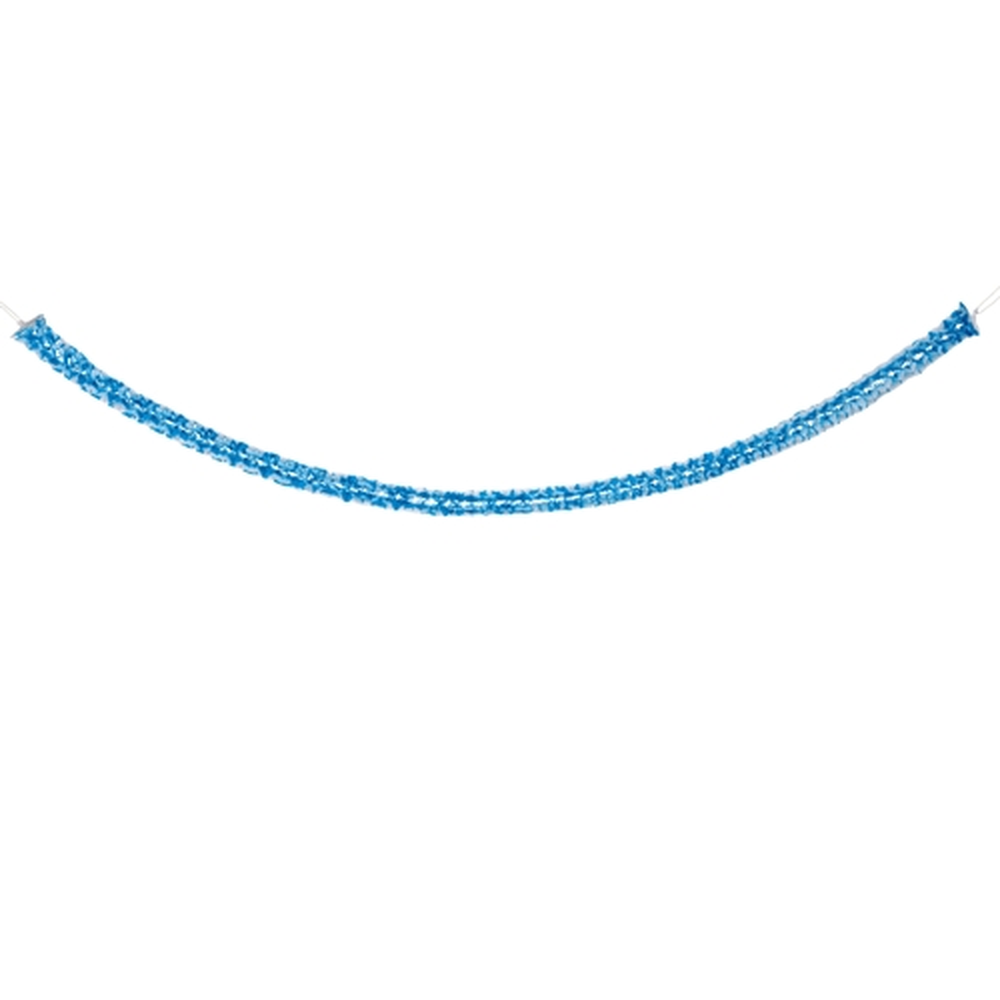 Papstar Girlanden, Papier Ø 8 cm · 2 m "Bayrisch Blau - Mini" schwer entflammbar