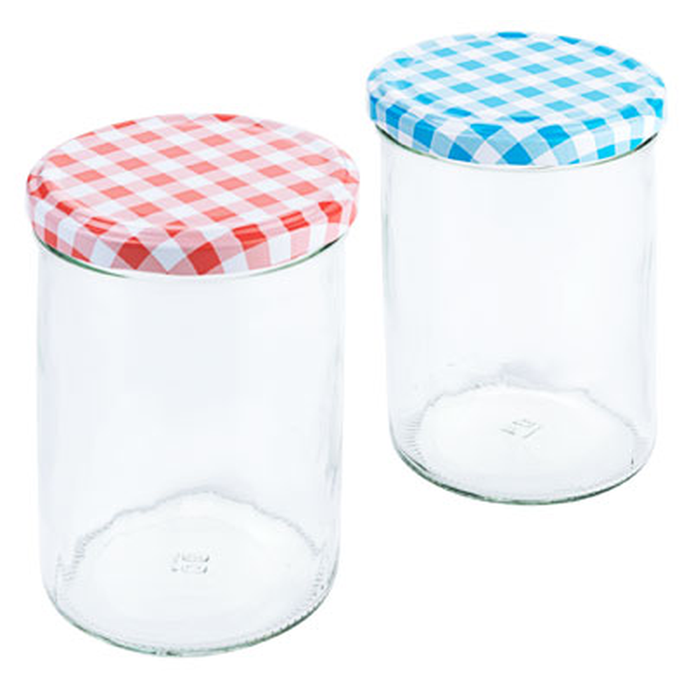 Contacto Einkochglas 440 ml mit Deckel 6-er Set