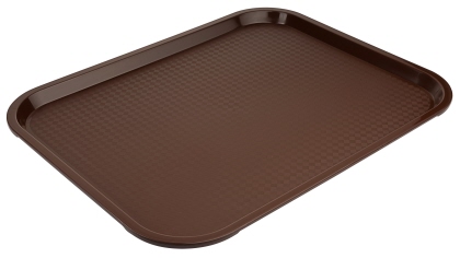Contacto Serviertablett rechteckig Polypropylen braun 45x35 cm