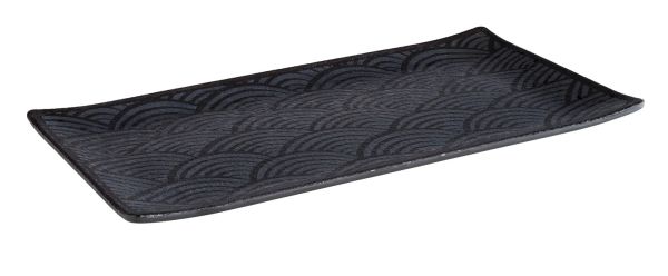 APS GN 1/3 Tablett -DARK WAVE- 32,5 x 17,6 cm, H: 2 cm