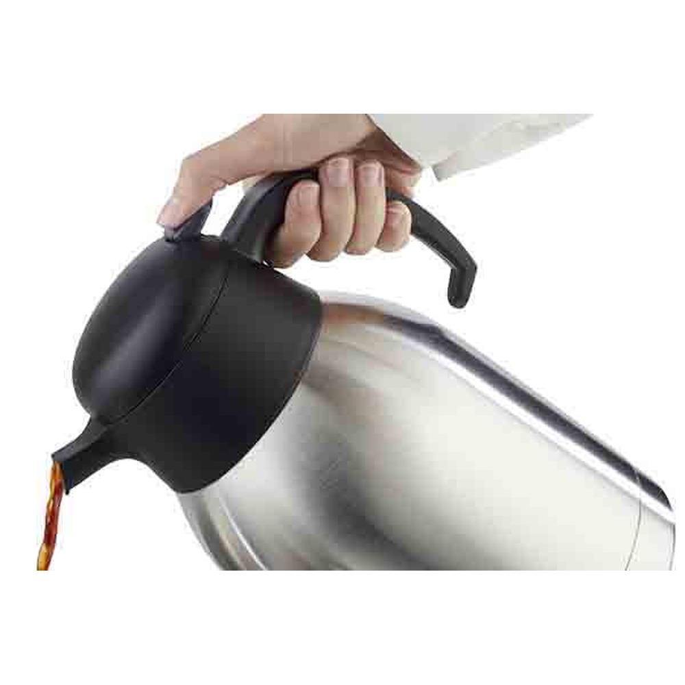 APS Isolierkanne -CLASSIC- Ø 14 cm, H: 22 cm, 1,5 Liter , Edelstahl, Polypropyle