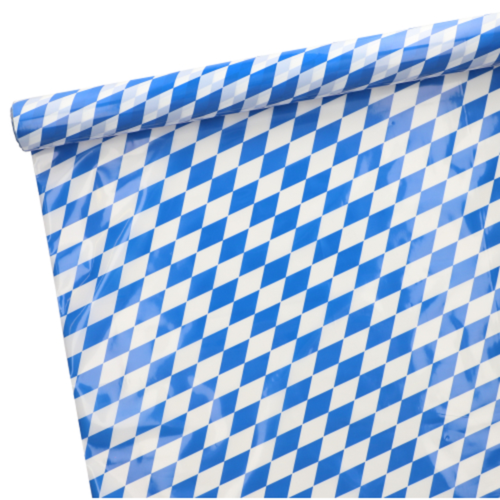 Papstar Tischdecke, Folie 20 m x 1 m "Bayrisch Blau"