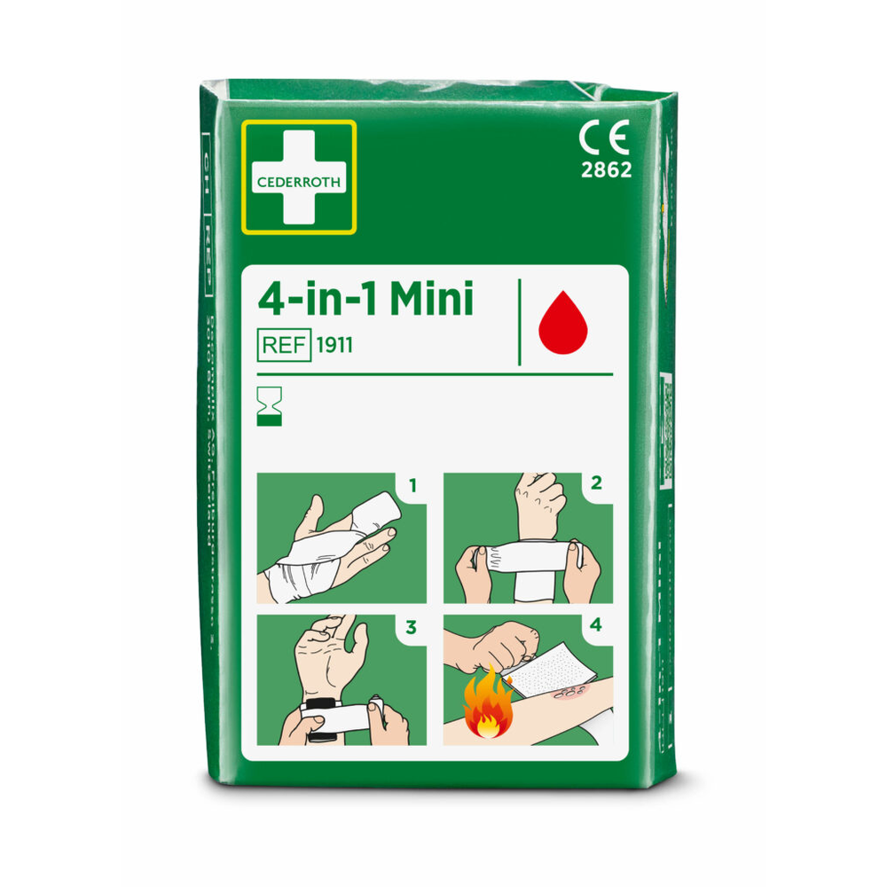Papstar "Cederroth" 4 in 1 Blutstiller "mini" Wundverband Set