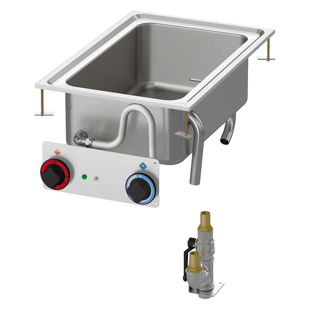 RM Gastro Bain Marie drop-in elektrisch GN 1/1 - 150 / RM - BMD-64 EM