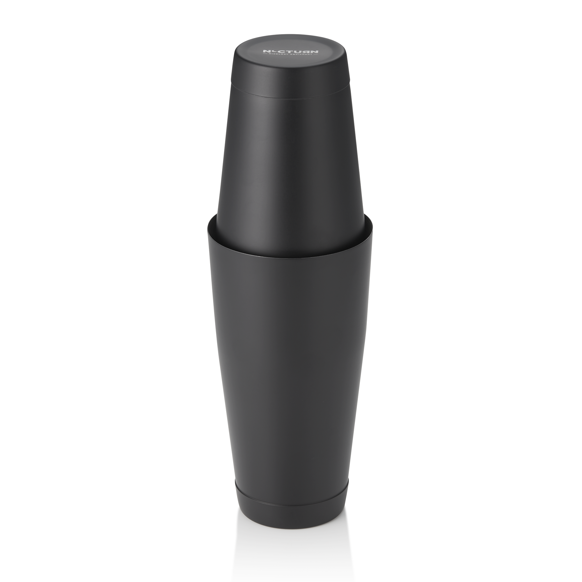 WAS Shaker Tin Tin NOCTURN, 0,8 ltr., Ø 9 cm, schwarz matt, Chromnickelstahl 18/